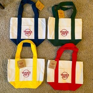 Trader Joe’s Mini Canvas Tote Bags
